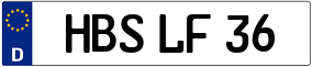 Trailer License Plate